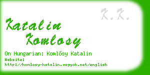 katalin komlosy business card